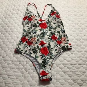 Cheeky one piece floral swimmy!